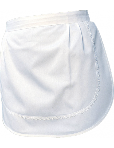 Delantal 646 Blanco con bolso